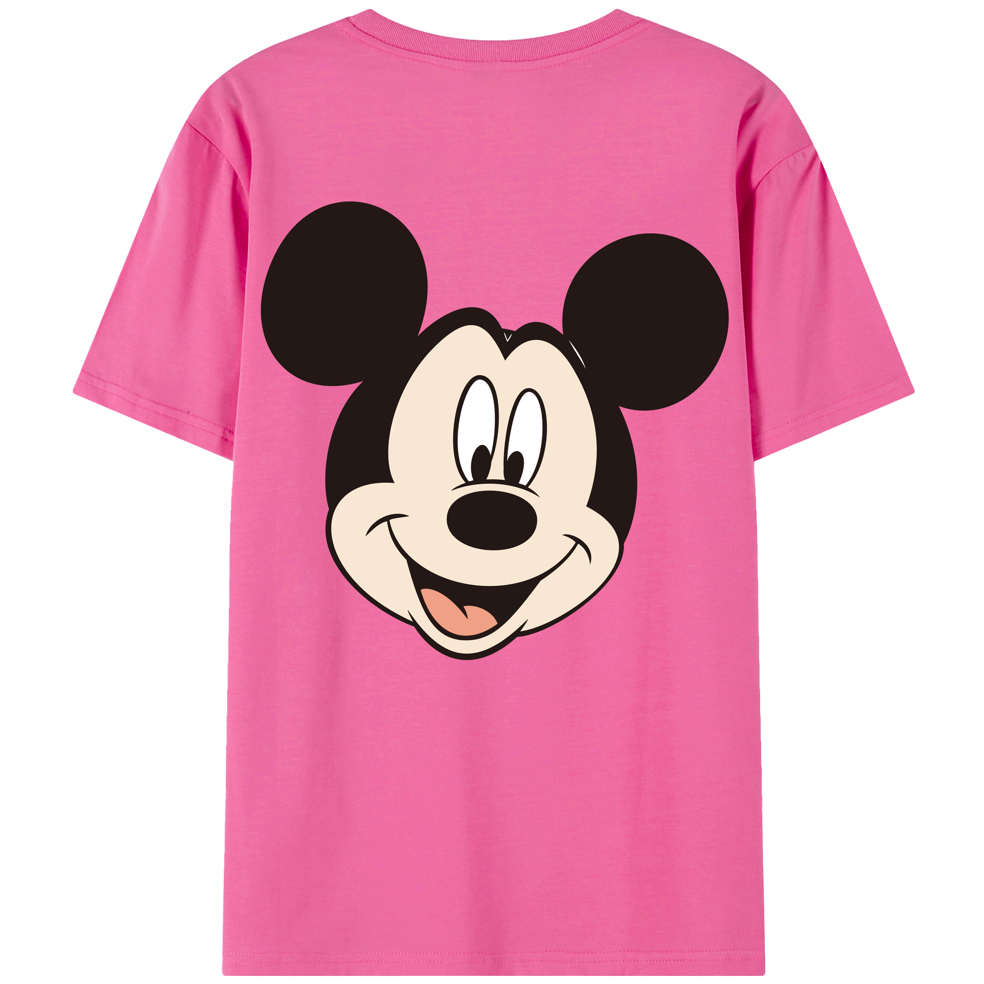 （画像用） ミッキーマウス Mickey Mouse レディース半袖Tシャツ(バックプリント)